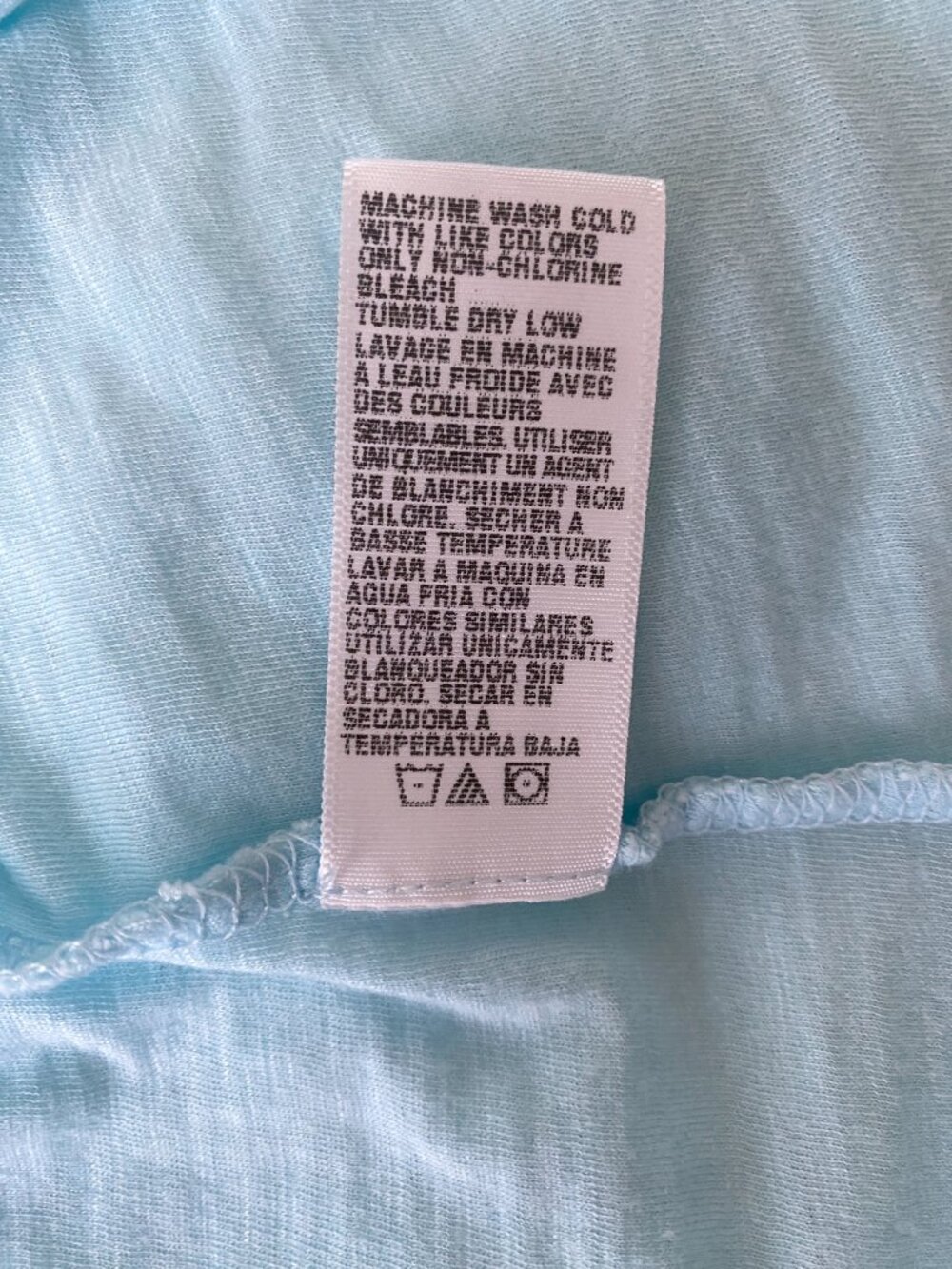 James Perse, Sz Med/2, Aqua Blue, Classic Soft Slub Cotton Modal Tee Shirt - Picture 8 of 9